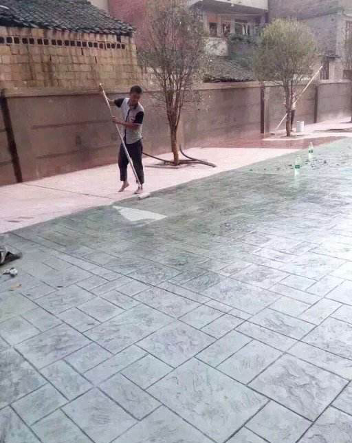 彩色壓花地坪施工 彩色壓花地坪施工